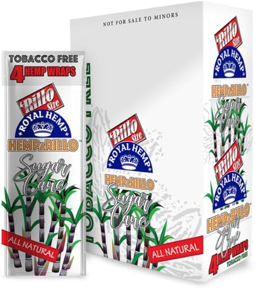 Royal Blunts - Hemparillo Hemp Wraps - Blunt/Hemp Wraps(15 Packs x 4 Wraps) - MK Distro