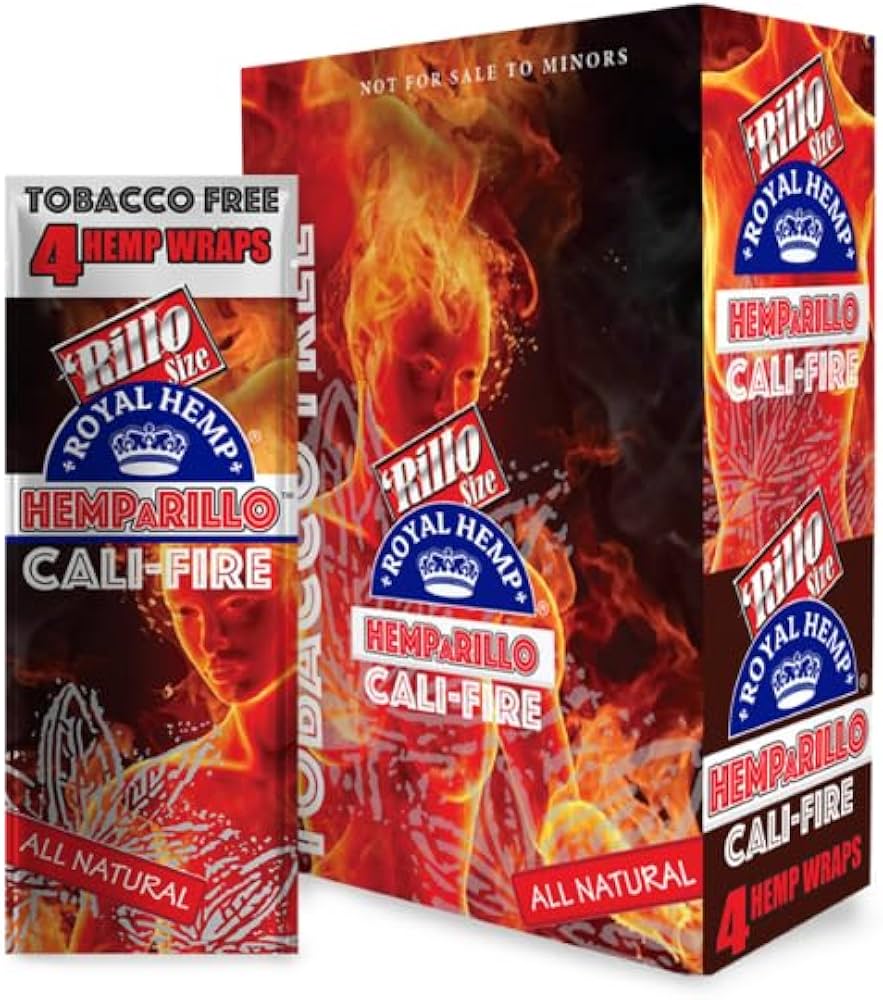 Royal Blunts - Hemparillo Hemp Wraps - Blunt/Hemp Wraps(15 Packs x 4 Wraps) - MK Distro