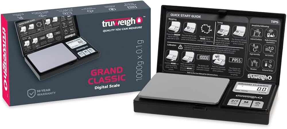 Truweigh Grand Classic - Scales (1000g x 0.01g) - MK Distro