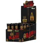 Raw Black 1 1/4 - Cones (6 x 32) - MK Distro