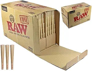Raw - Classic Cones - 1 1/4 Size - (Box of 1000)