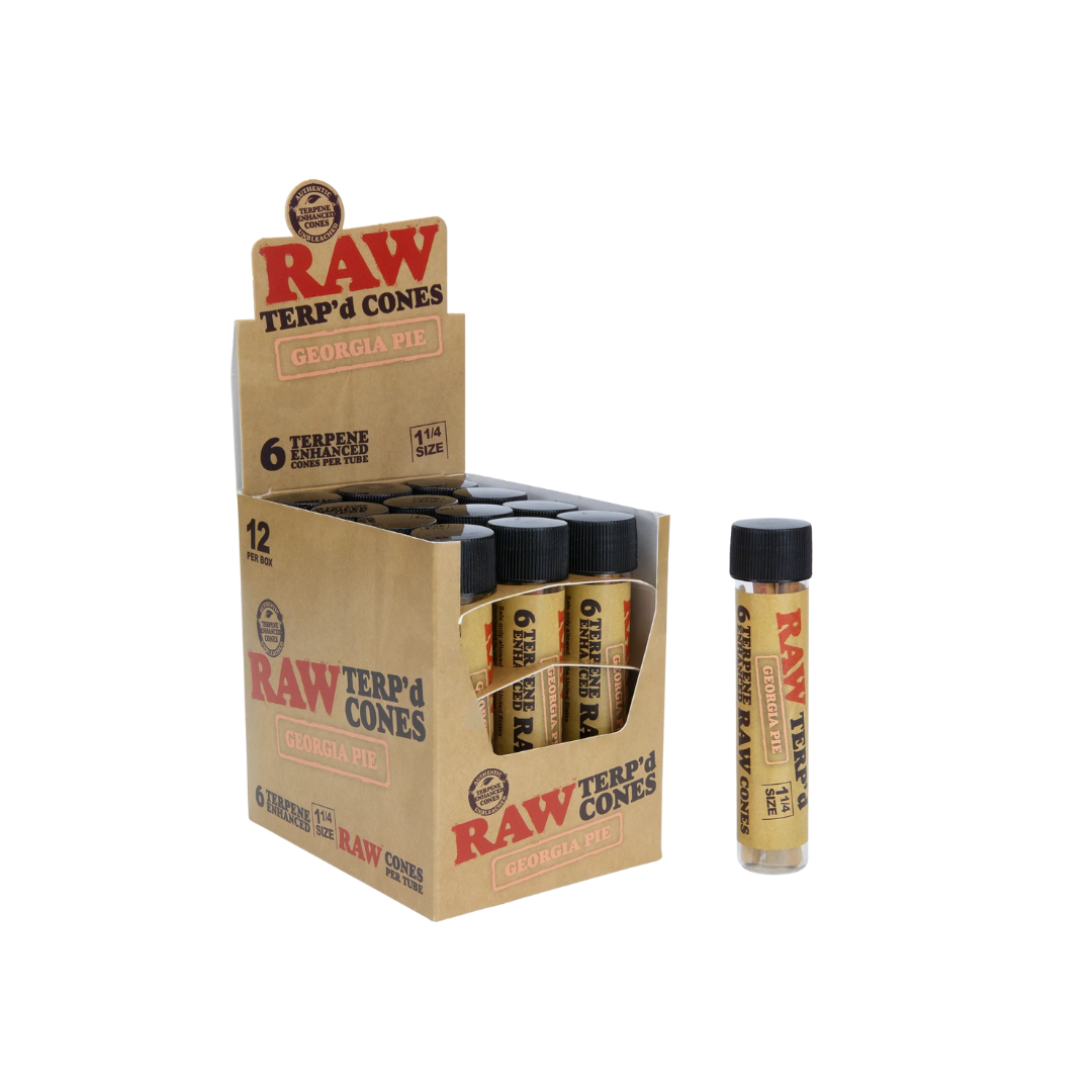 Raw - Terp'd 1 1/4 Size - Cones(12 x 6 Cones) - MK Distro