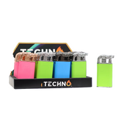 Techno Torch Rubber Finish With Alligator Tip (19025) - Refillable Lighters (Display of 20)