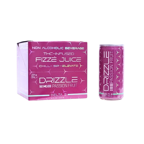 Drizzle - D9 (50mg) THC Infused Fizze Juice - Pack of 4 - MK Distro