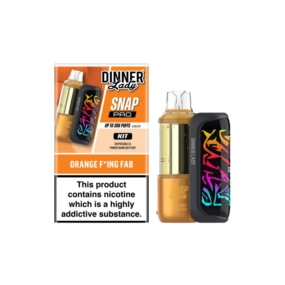 Dinner Lady Snap Pro KIT 35K - Disposable Vape (5%) (Box of 5) - MK Distro