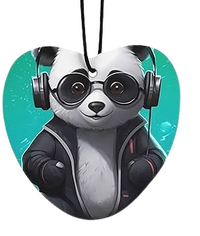 Exotic Fresh Air freshener - Panda listening to music
