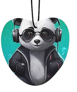 Exotic Fresh Air freshener - Panda listening to music
