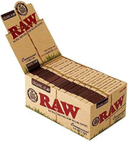 RAW - Organic Hemp Connoisseur 1 1/4 Size Slim + Tips - Rolling Papers (24 x 50 Papers x 50 Tips) - MK Distro