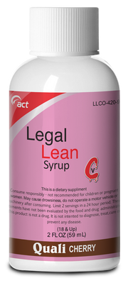 Legal Lean Syrup 59mL - Energy & Enhancement (2oZ) - MK Distro