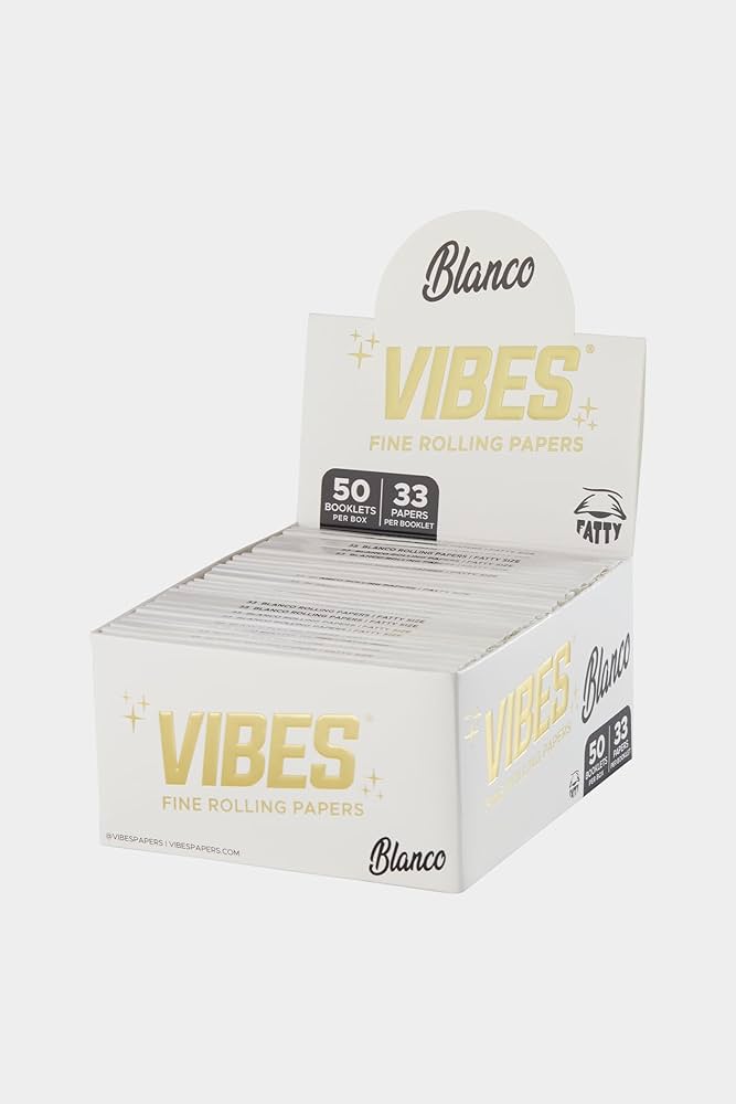 Vibes - Blanco Rolling Papers - Rolling Papers (50 Pack x 33 Leaves) - MK Distro