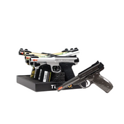 Techno Torch Pistol Design (19056) - Torch Lighters (Display of 8)