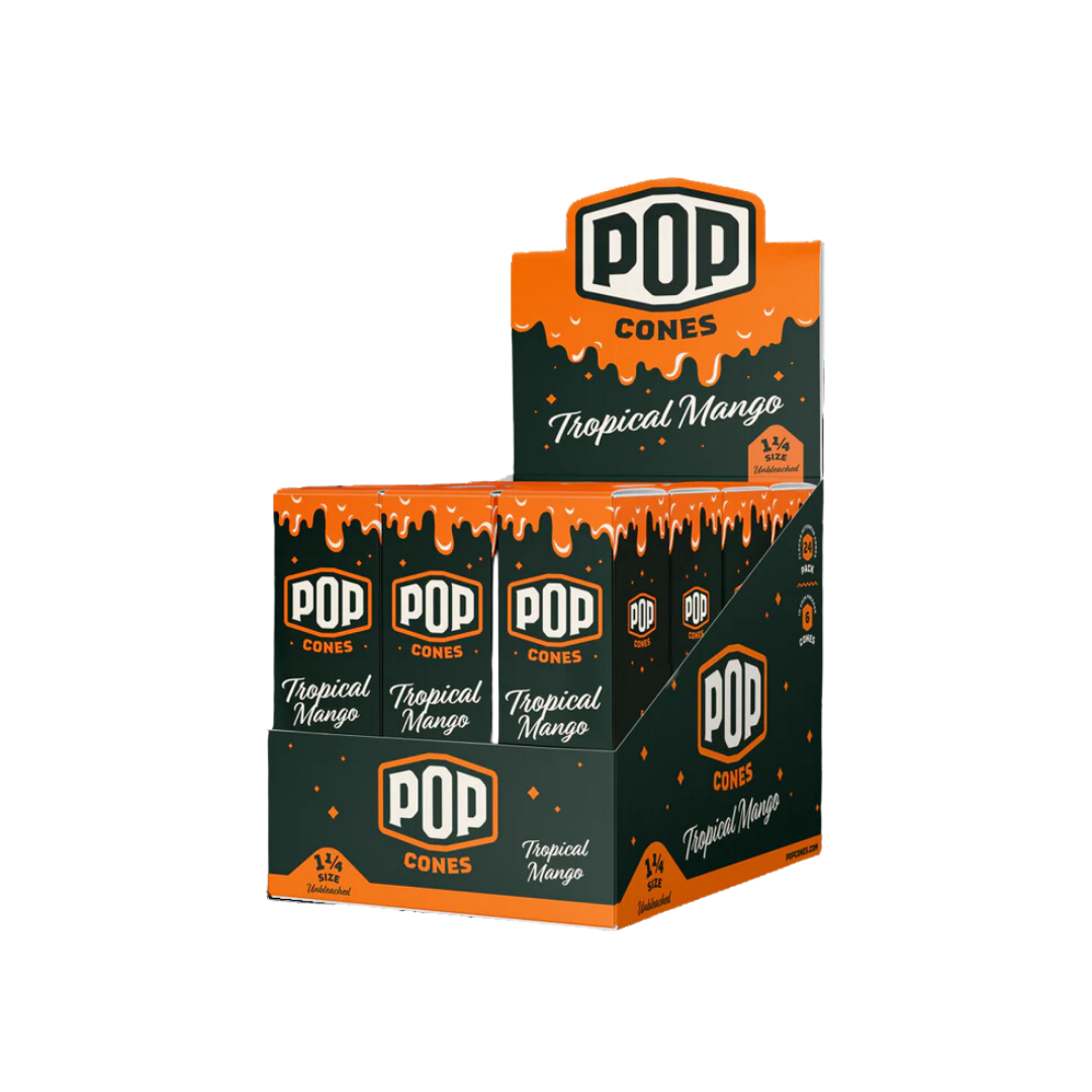 POP Cones - Unbleached 1 1/4 Size - Cones (24 x 6 Cones) - MK Distro