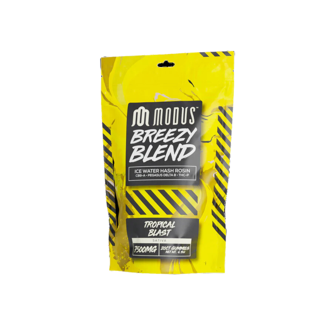 Modus - Breezy Blend (Hash Rosin + Pegasus D8 + THCP +CB9A) - Delta Gummies (7500mg x 5) - MK Distro