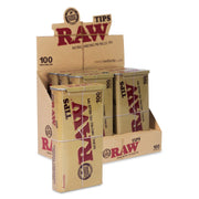 Raw  - Classic Pre-Rolled Tips - Filters, Tips & Tubes (6 Tins x 100 tips)