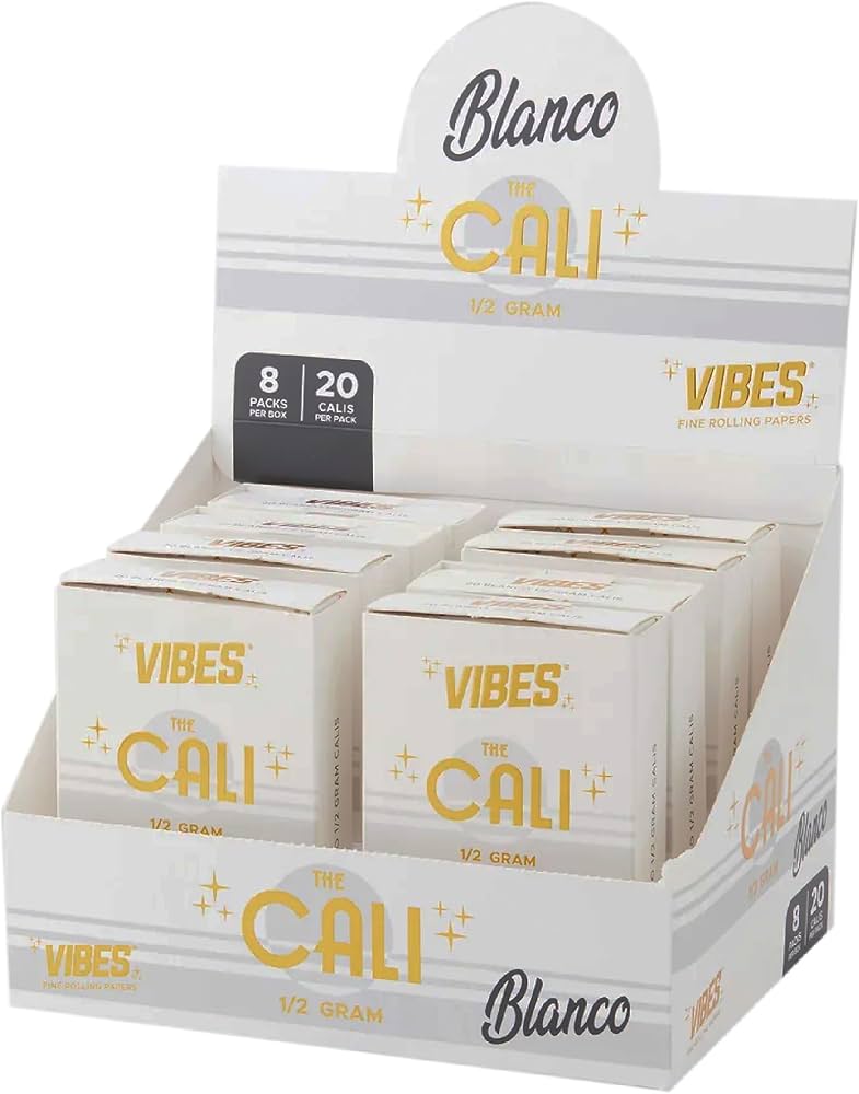 Vibes - Blanco The Cali 0.5gm Ultra Thin Tubes - (8 Pack x 20 Cali's) - MK Distro
