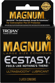 Trojan Condom - Magnum Ecstasy -  Pack of 6 - MK Distro