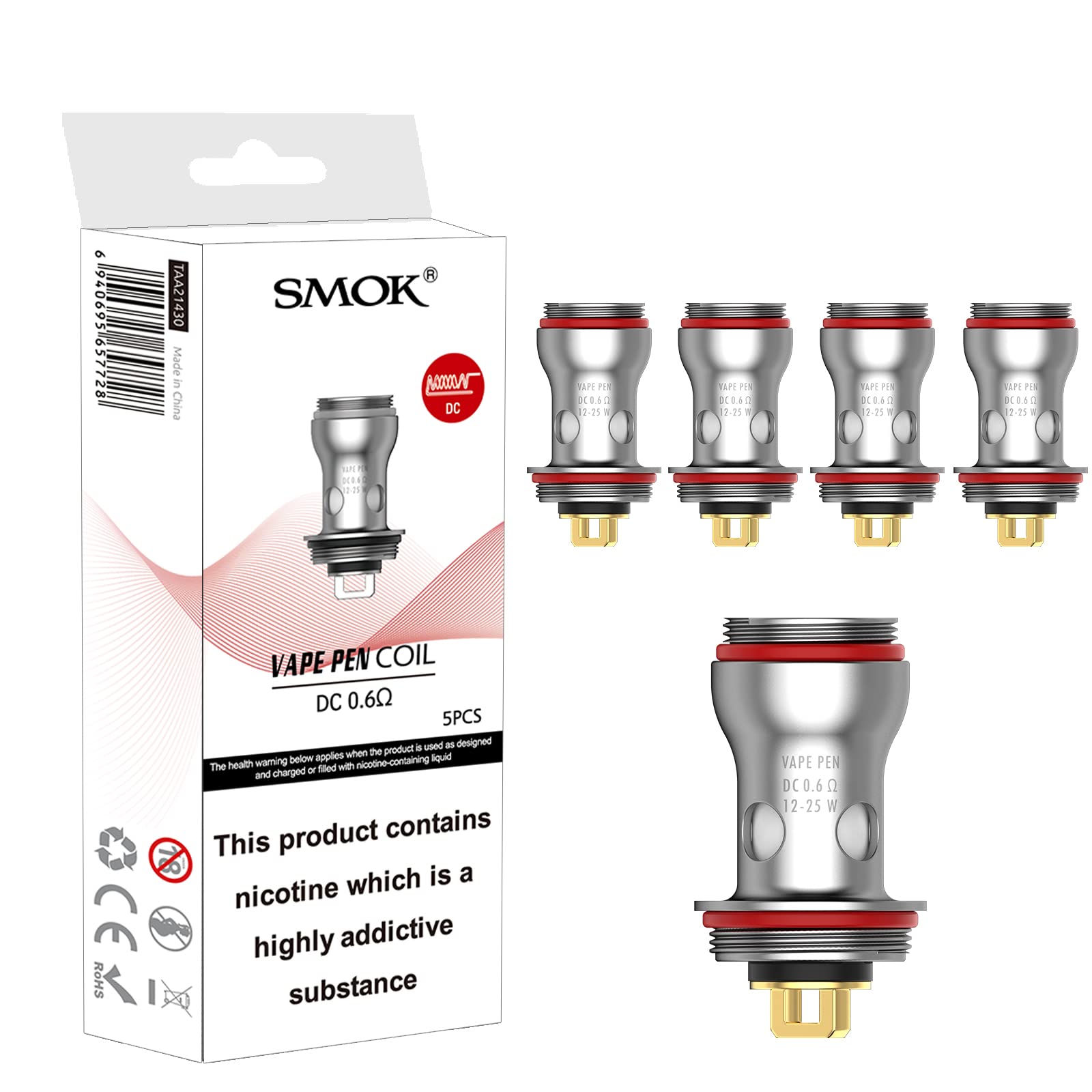 Smok - Vape Pen Replacement Coils (5pcs) - MK Distro