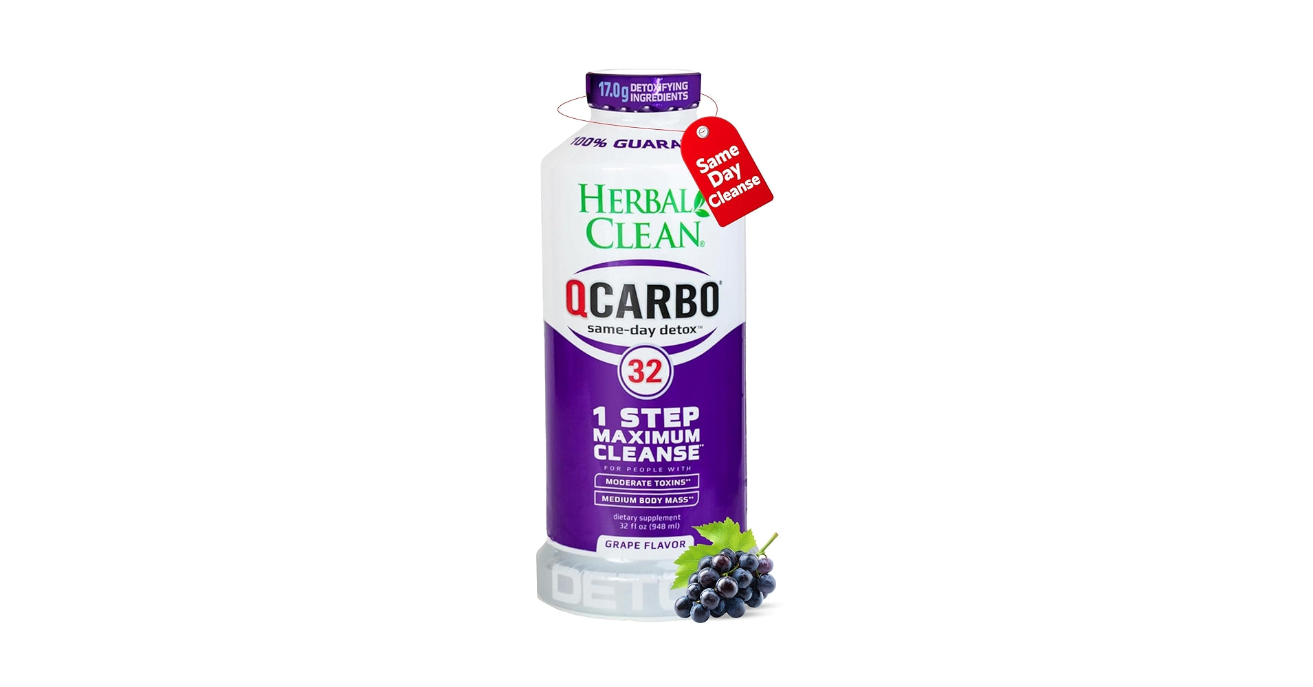 Herbal Clean - QCARBO Same Day Detox - Detox (32 oz) - MK Distro