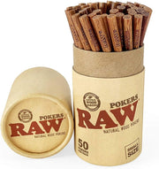 Raw - Classic Natural Wood  Small Poker Sticks - (50 Pack) - MK Distro