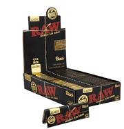 RAW - Classic Black 1 1/4 Size - Rolling Papers (24 x 50 Papers) - MK Distro