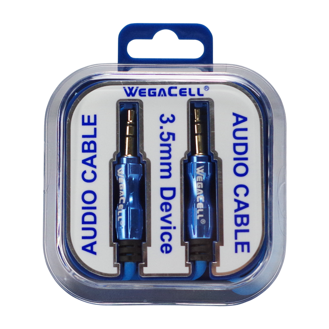 WegaCell  Aux Cable  (WL-3FT08-AX)  3.5 mm- Cell Phone Accessories (Box of 24) - MK Distro