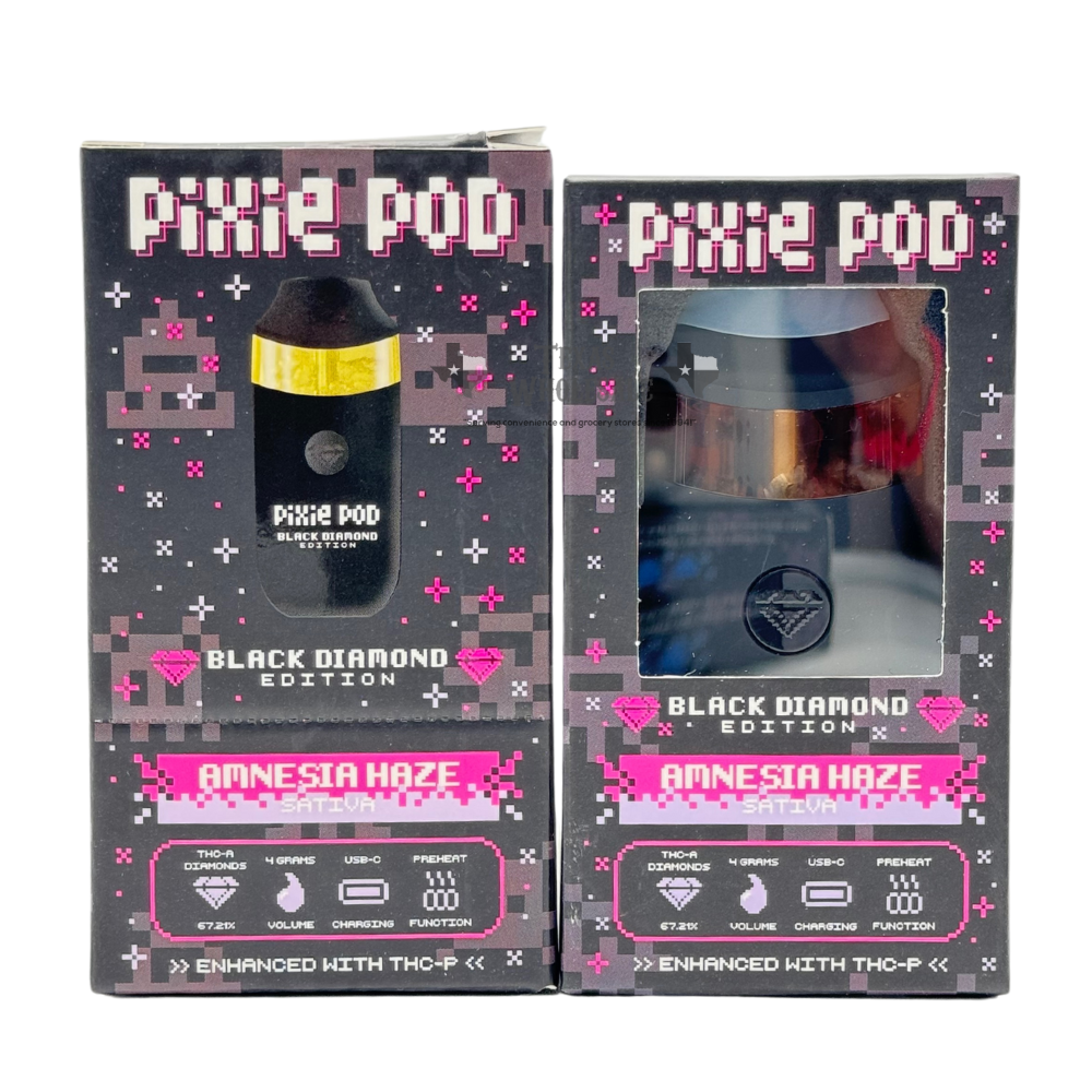 Pixie Pod - Black Edition (THC-A+THC-P) - Hemp Disposables (4g) - MK Distro