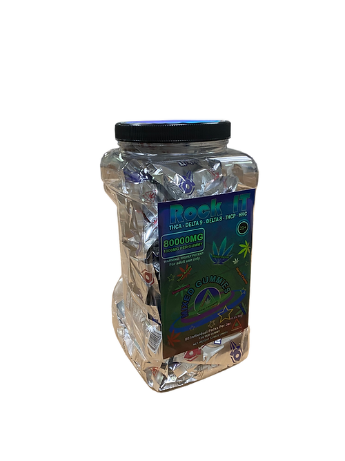Rock It (THCA + D9 + D8 + THCP + HHC) - Gummies & Edibles (1000mg x 80) - MK Distro