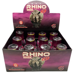 Rhino 69 - 1000k Male Enhancement Drink (12ct) - MK Distro