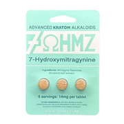 7 Ohmz - 7-Hydroxymitragynine Tablets (14mg x 3ct) - Kratom Capsules (Single) - MK Distro