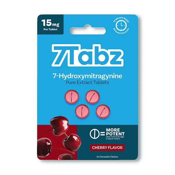7Tabz Hydroxymitragynine Tablets (15mg x 4ct) - Kratom Capsules (Box of 10) - MK Distro