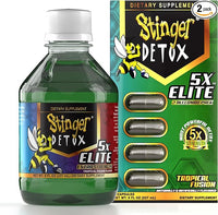 Stinger Detox - 5x Elite Combo Pack w/4 Caps - Detox (8oz, 237ml) - MK Distro