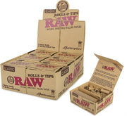 Raw - Classic King Size  Master Piece (3 Meter Roll + 30 Tips) - Rolling Papers ( Box of 12)