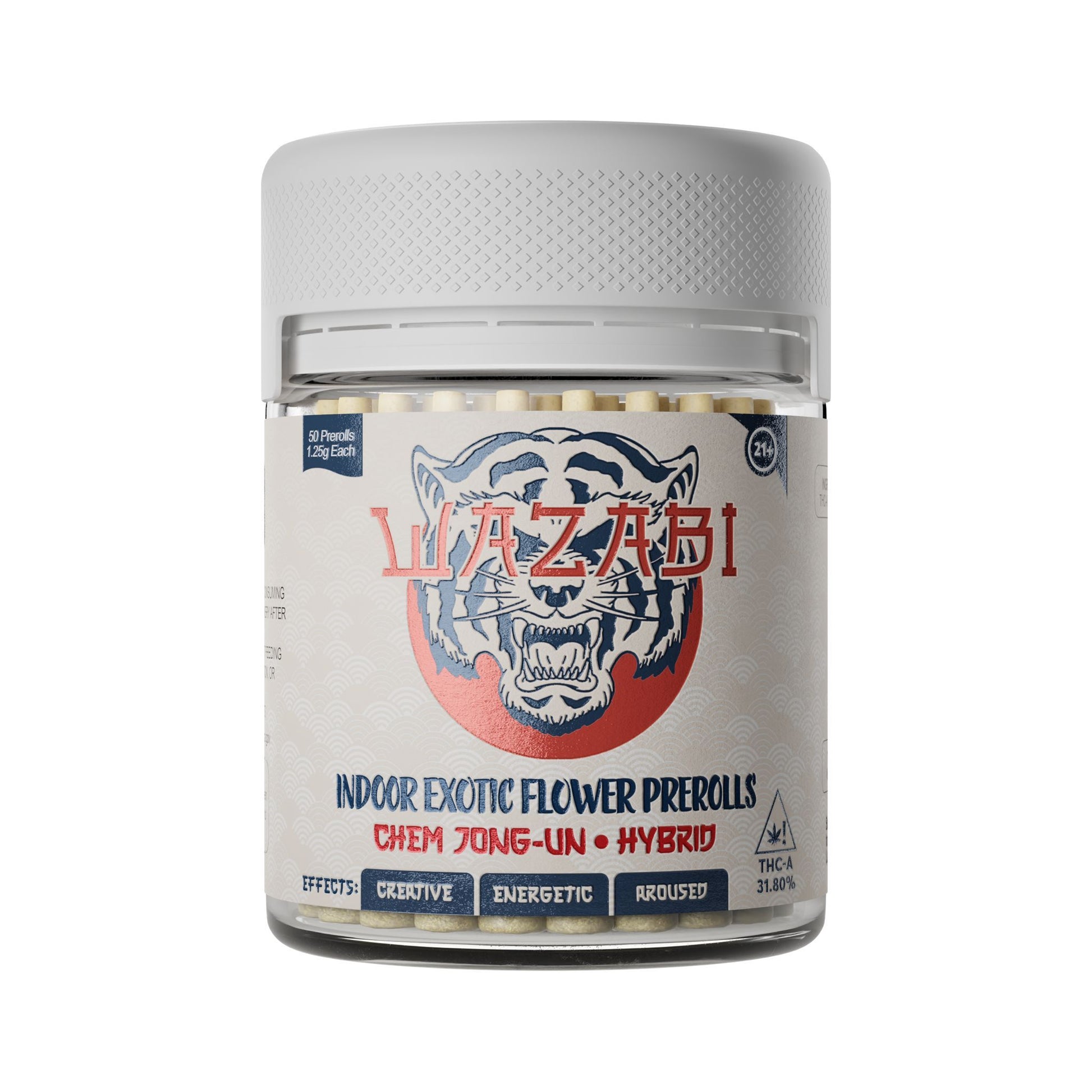 Wazabi Exotics - Indoor Exotic Flower THCA Pre-Rolls (1.25g x 50) - MK Distro