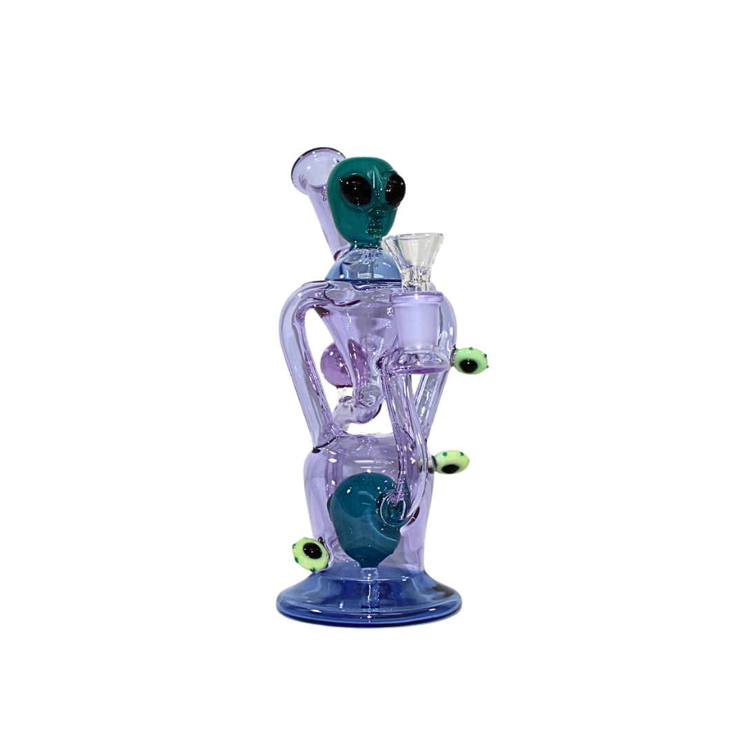 8.5" Something - Alien and Percolators (STPL46) - Water Pipes - MK Distro