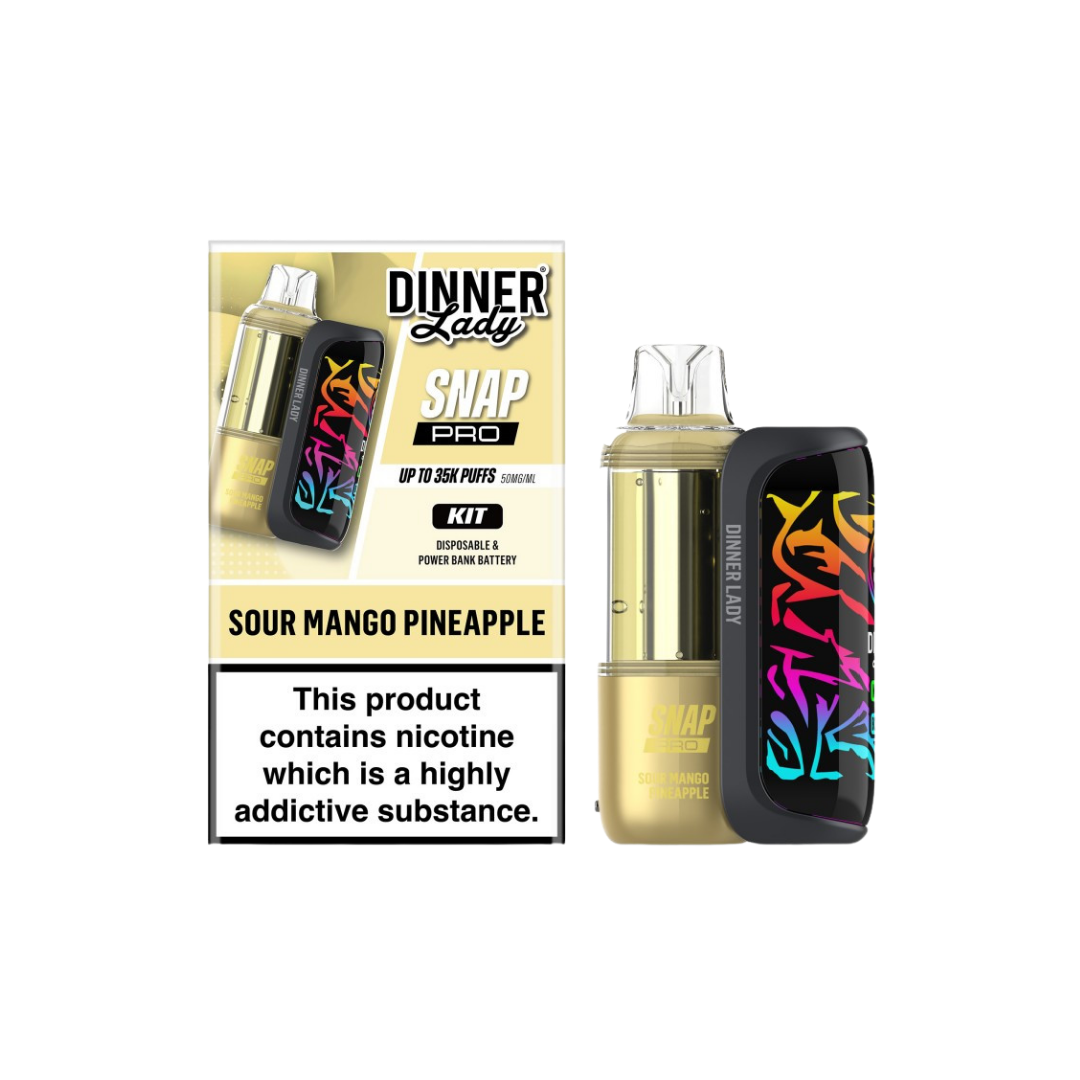 Dinner Lady Snap Pro KIT 35K - Disposable Vape (5%) (Box of 5) - MK Distro