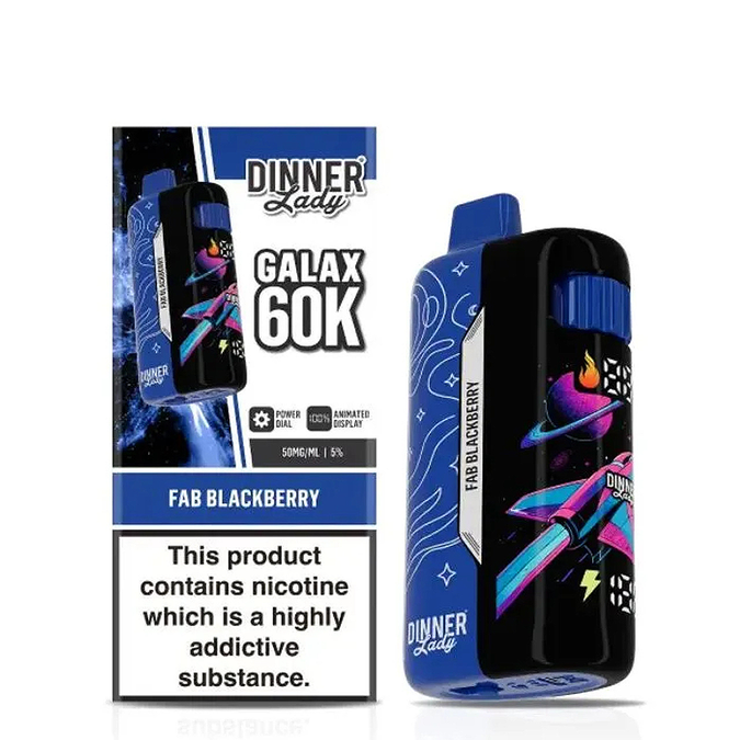 Dinner Lady - Galax Disposable Vape (5% - 60000 Puffs) - Box of 5 (TEXAS COMPLIANT) - MK Distro