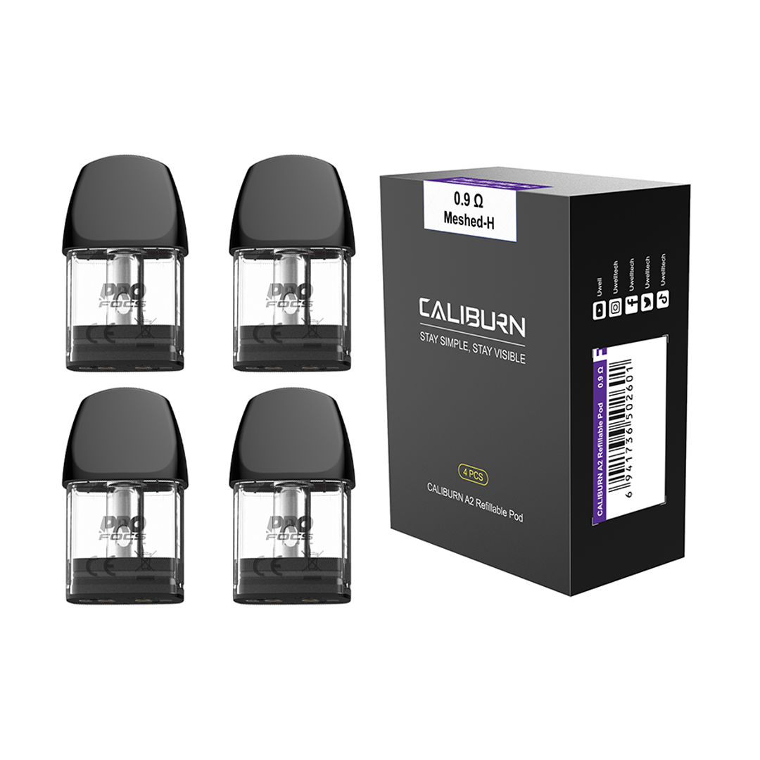 Uwell - Caliburn A2 (2mL) Refillable Pods (4pcs) - MK Distro