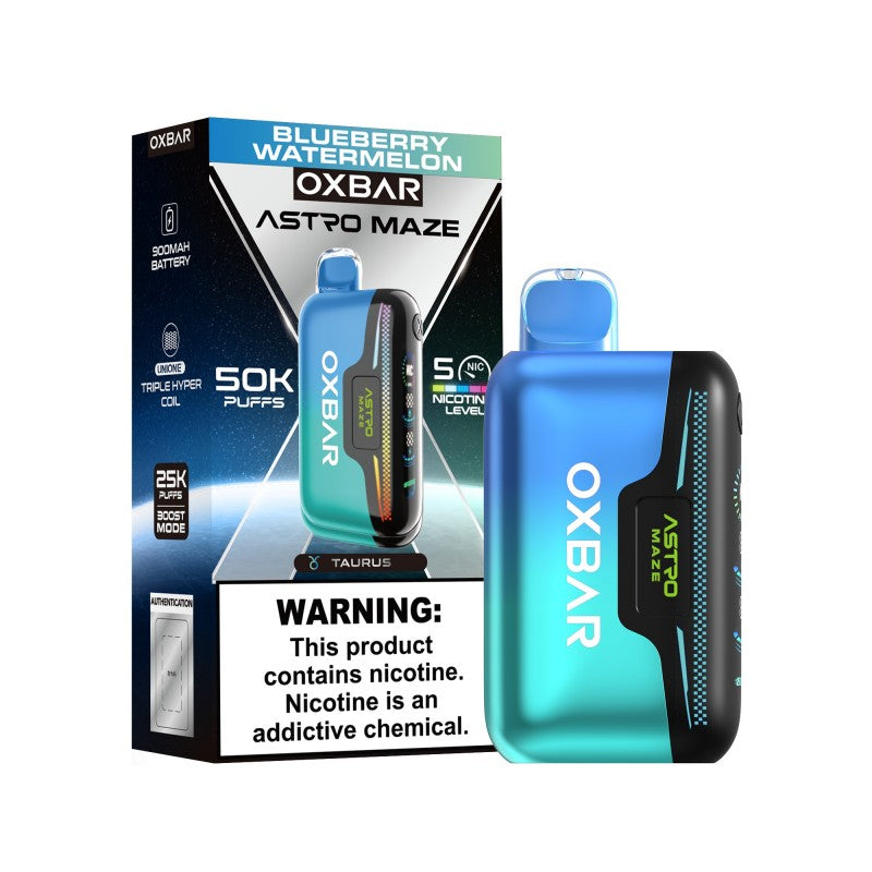 Oxbar Astro Maze 50K - Disposable Vapes (5% - 50,000 Puffs) - Box of 5 - MK Distro