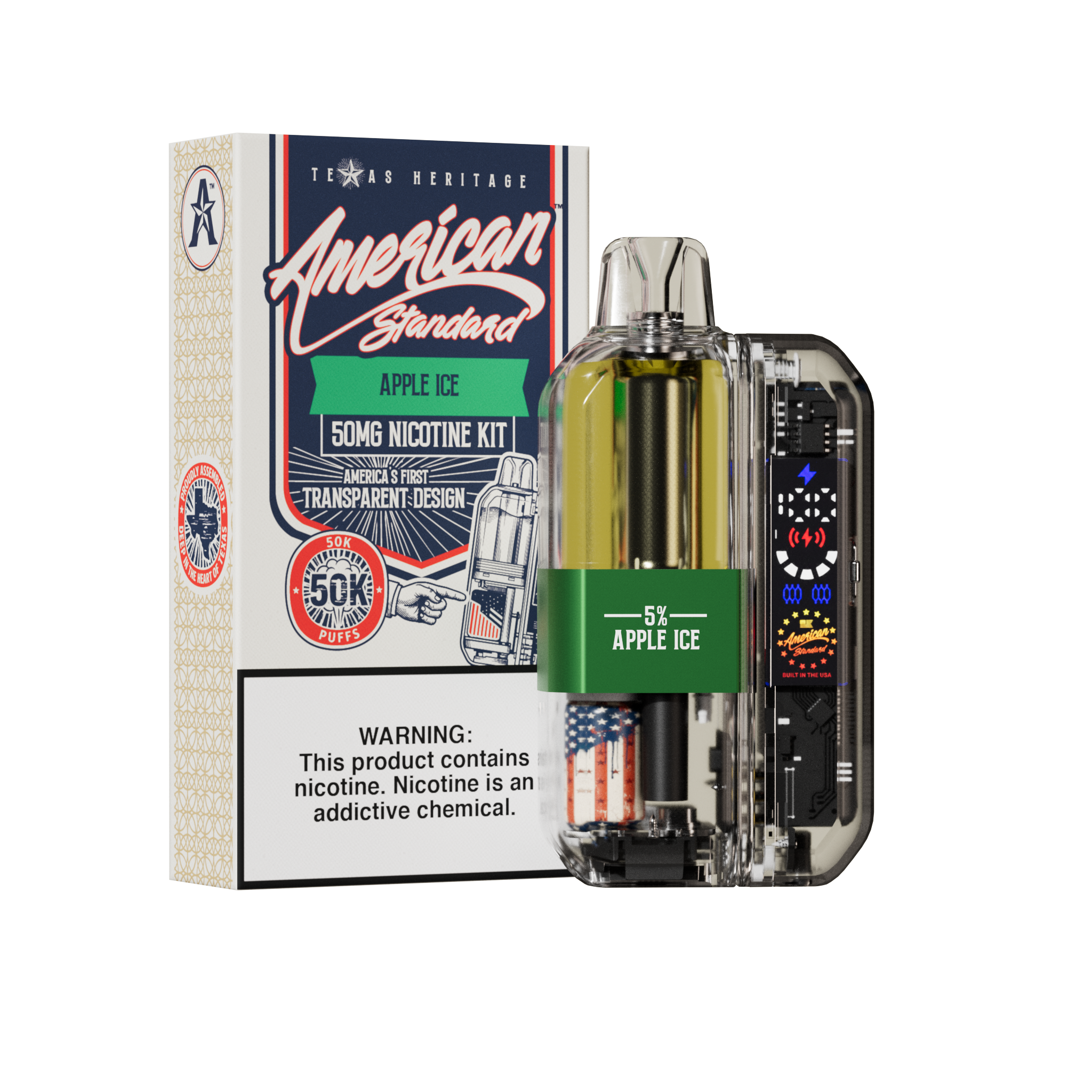 American Standard 50K KIT - Disposable Vape (5%) (Box of 10)
