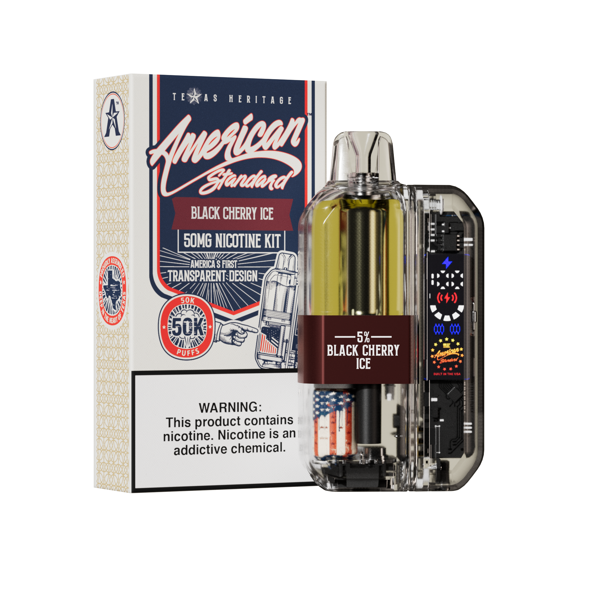 American Standard 50K KIT - Disposable Vape (5%) (Box of 10)