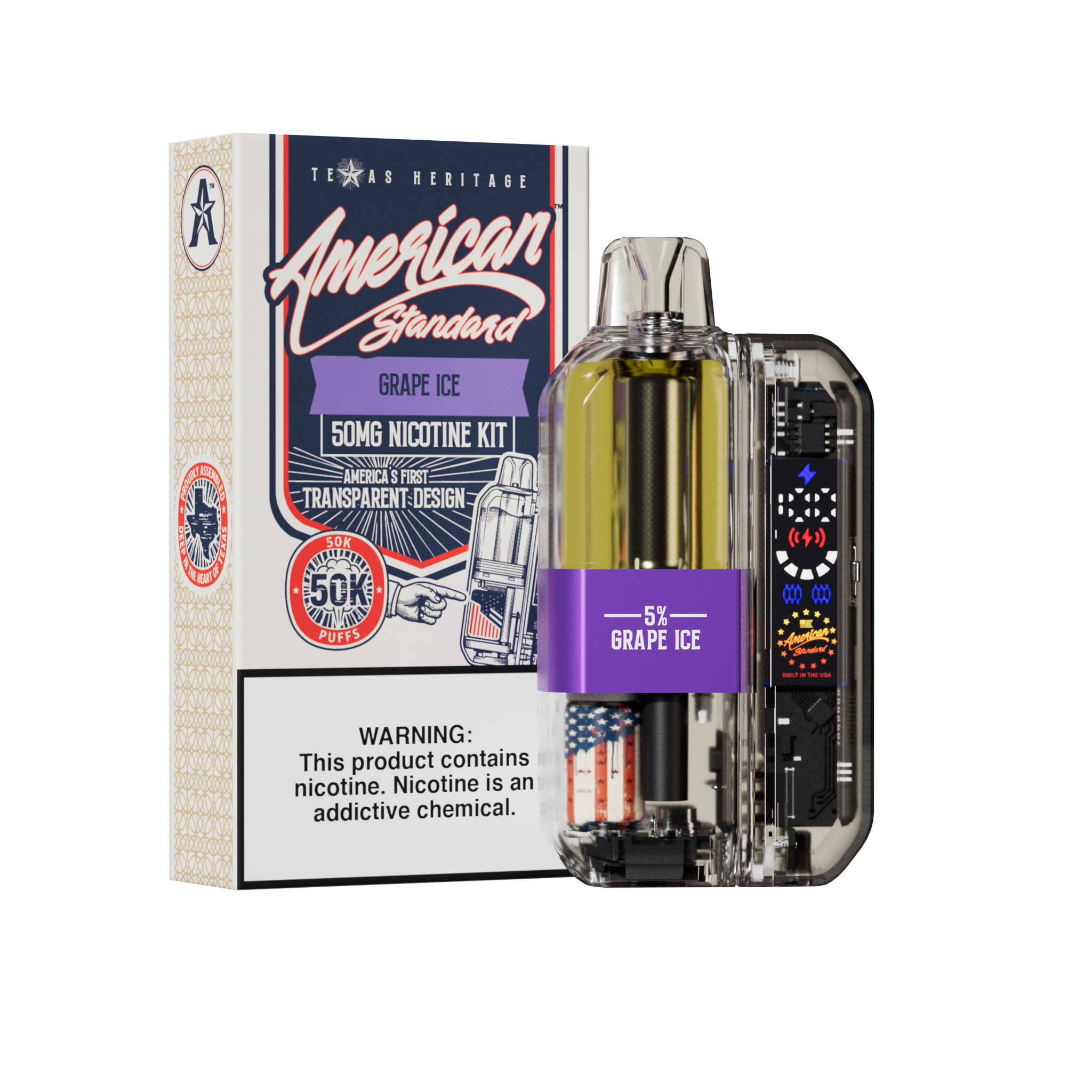 American Standard 50K KIT - Disposable Vape (5%) (Box of 10)