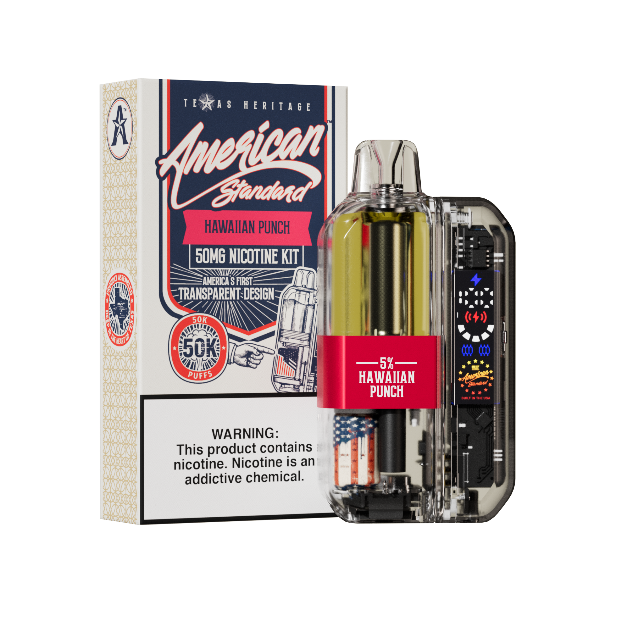 American Standard 50K KIT - Disposable Vape (5%) (Box of 10)
