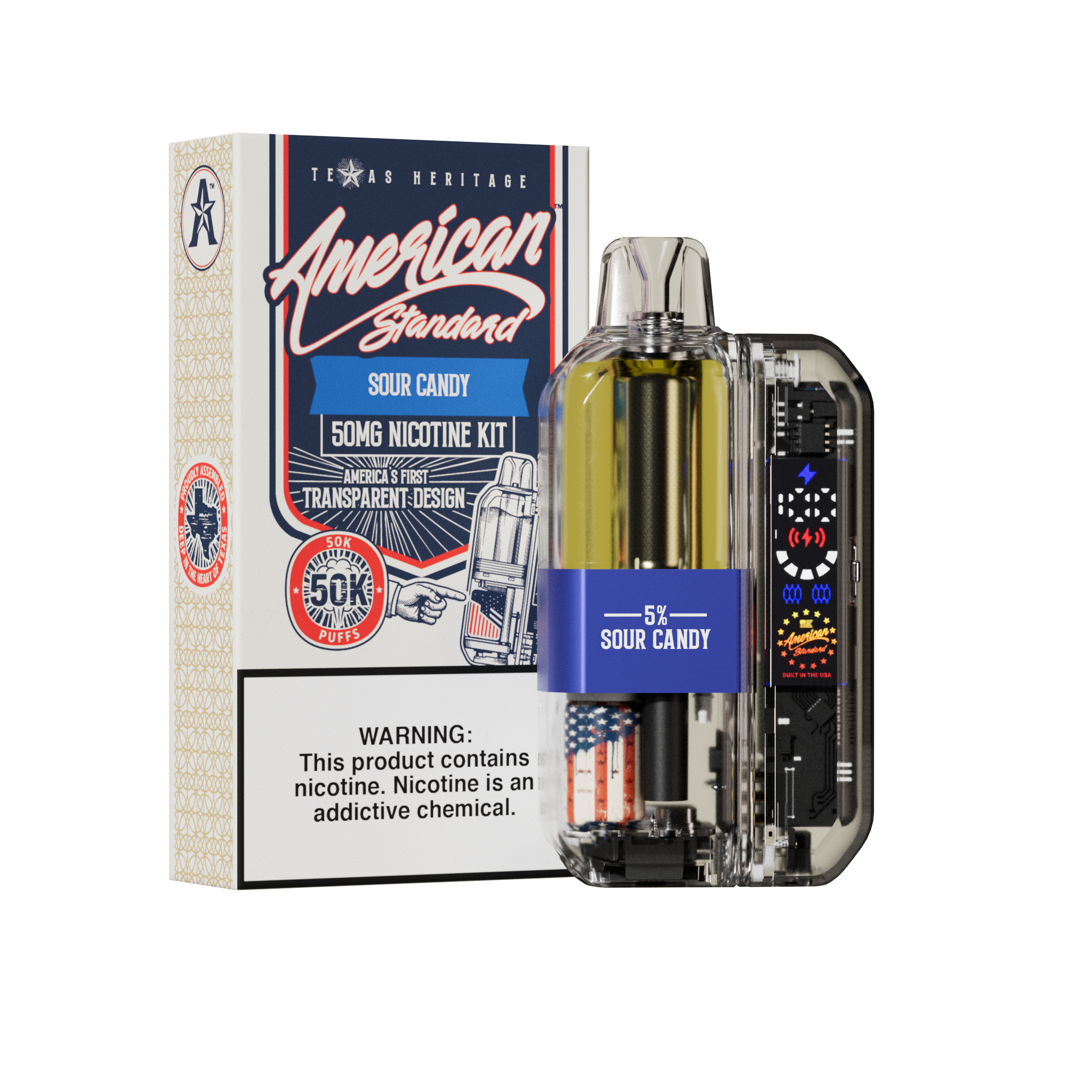 American Standard 50K KIT - Disposable Vape (5%) (Box of 10)