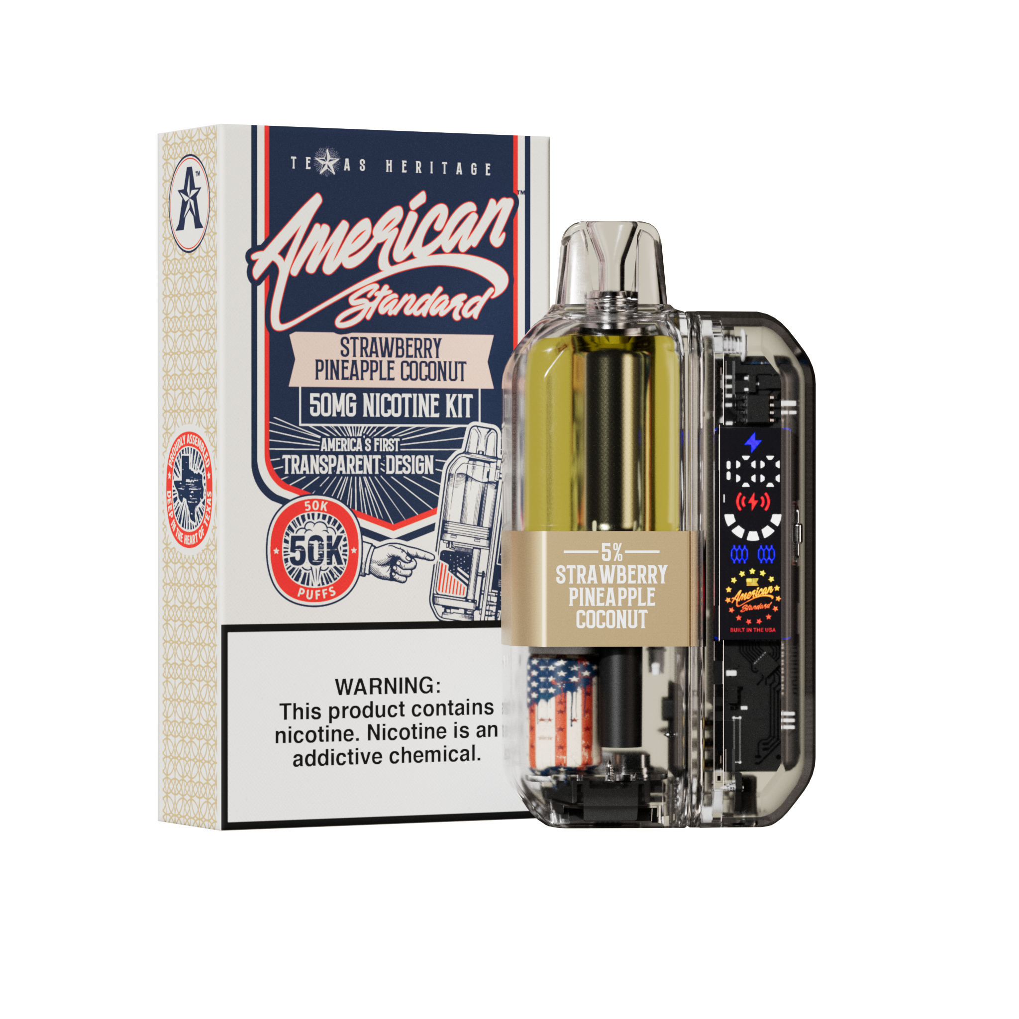 American Standard 50K KIT - Disposable Vape (5%) (Box of 10)