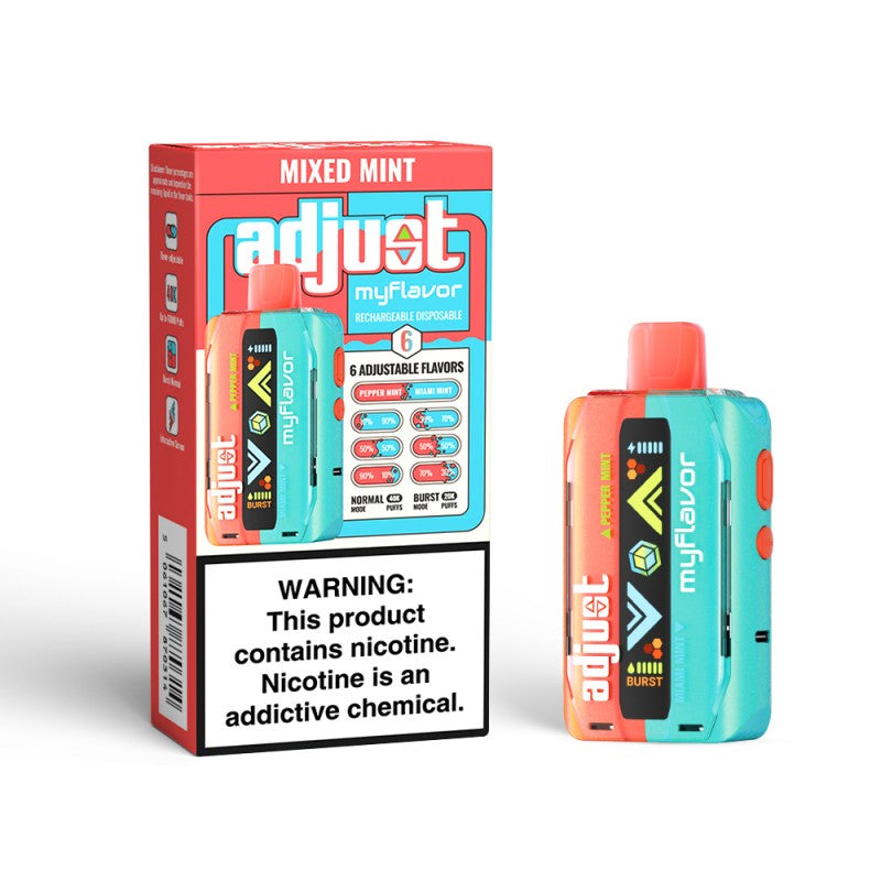 Adjust Myflavor - Disposable Vape (5% - 40000 Puffs) - Box of 5 - MK Distro