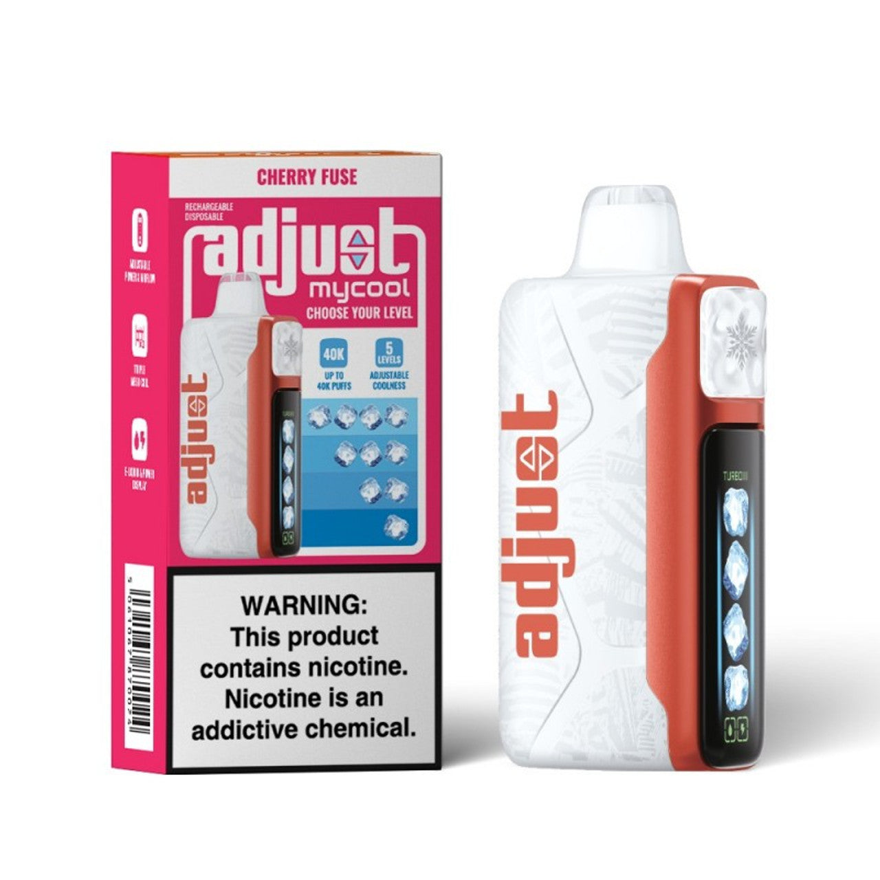 Adjust Mycool - Disposable Vape (5% - 40000 Puffs) - Box of 5 - MK Distro