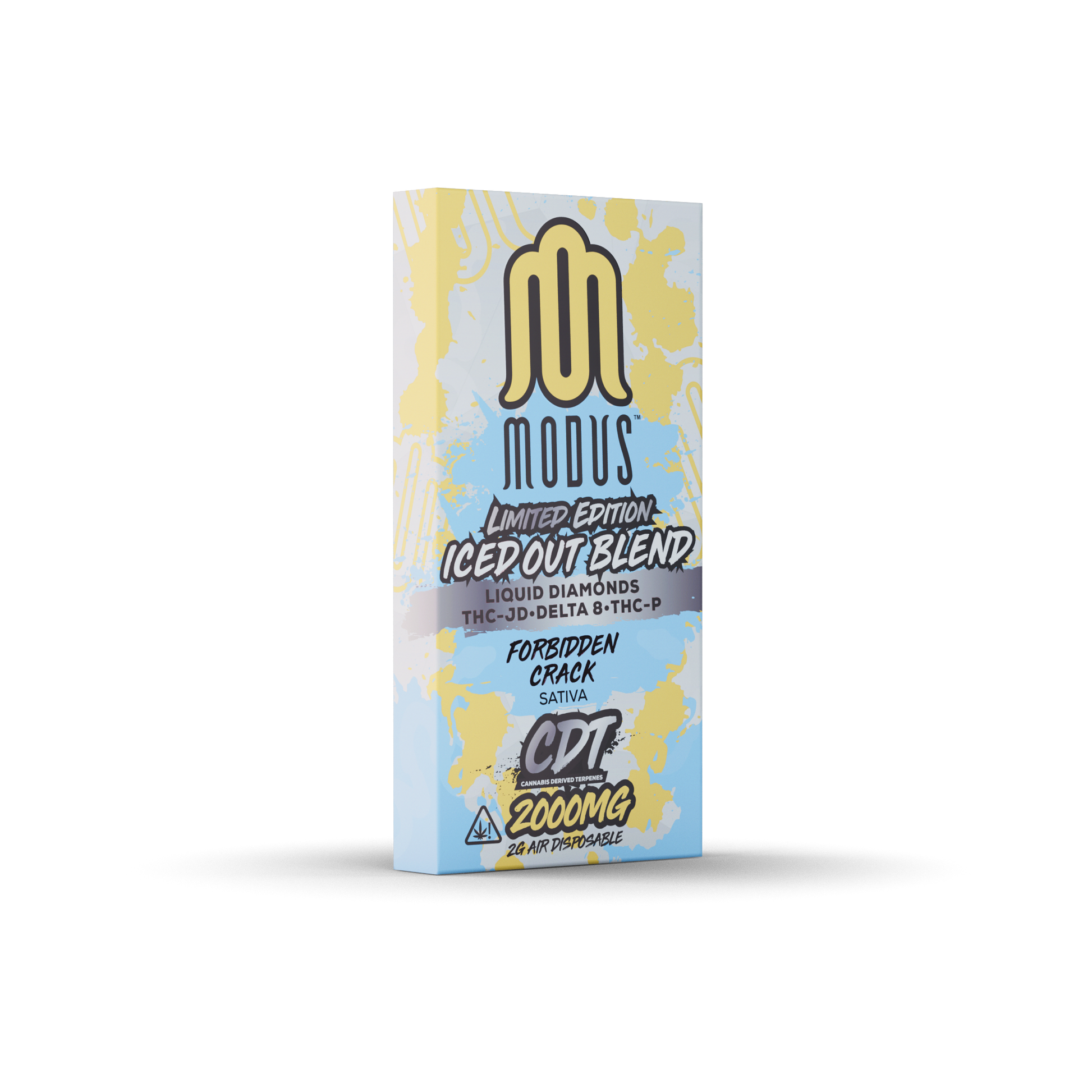 MODUS - Iced out Blend Air (THC-A Liquid Diamond + THC-JD + D8 + THCP) - Hemp Disposable (2g x 5) - MK Distro