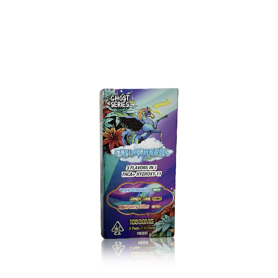 Flying Horse - Ghost Series 3 Flavors in one (THCA + Hydroxy-11) - Hemp Disposables (10.5g) - MK Distro
