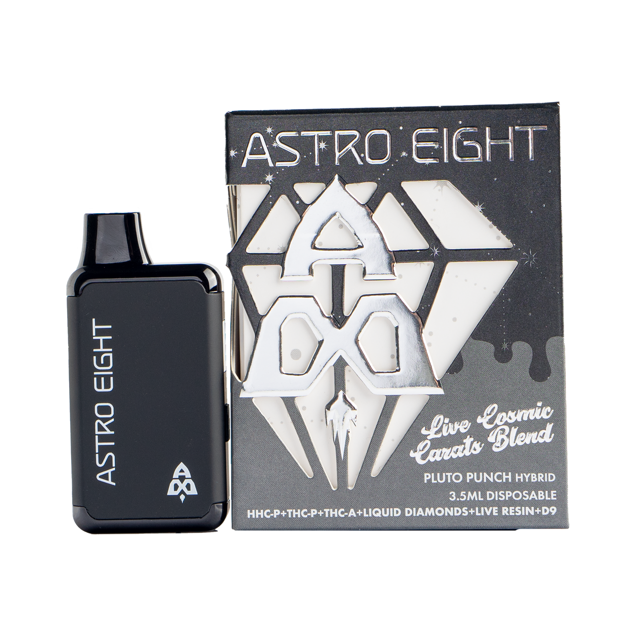 Astro Eight - Carats Blend Diamonds Live Resin (THC-A) - Hemp Disposables (3.5g x 5) - MK Distro