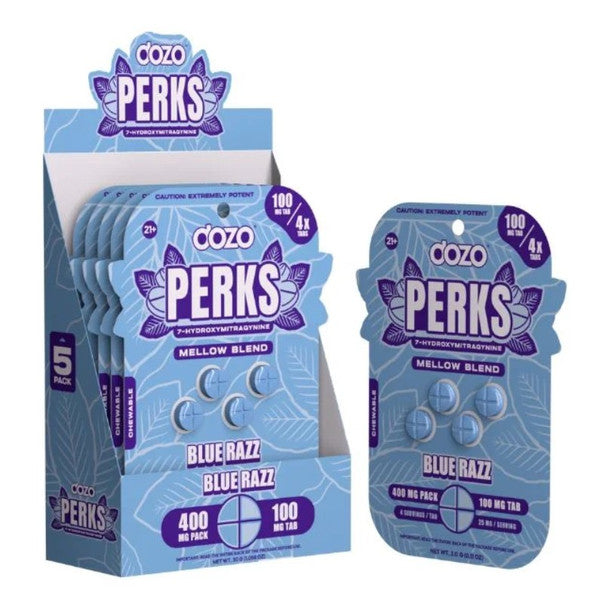 Dozo Perks - 7-Hydroxymitragynine Chewables (100mg x 4ct) - Kratom Capsules (Single) - MK Distro